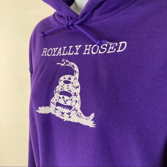 “ROYALLY Hosed” Hoodie by GoodTreasures Unisex Size Small - Picture 4 of 7